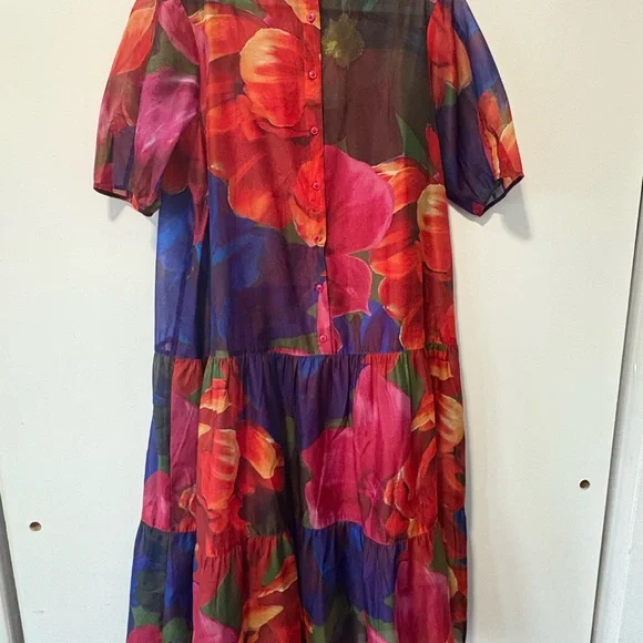 Ted Baker MIRU Floral Print Midi Dress - Picture 6 of 9